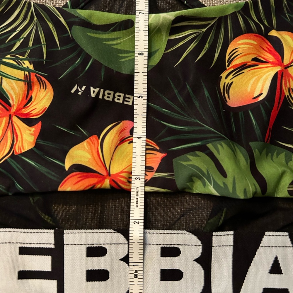NEBBIA Sport Bra  Size M Flowers Print - Picture 10 of 11